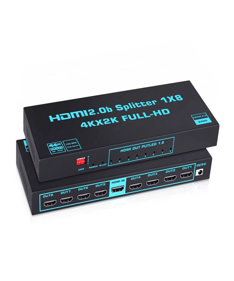 Separador de video HDMI 1 Entrada a 8 Salidas 4K