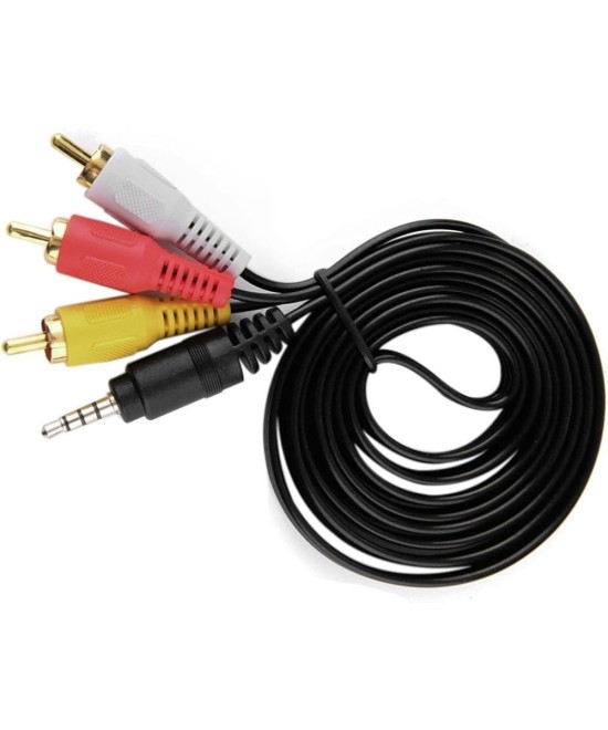 Cable 3.5 mm a 3RCA AV 1.5M