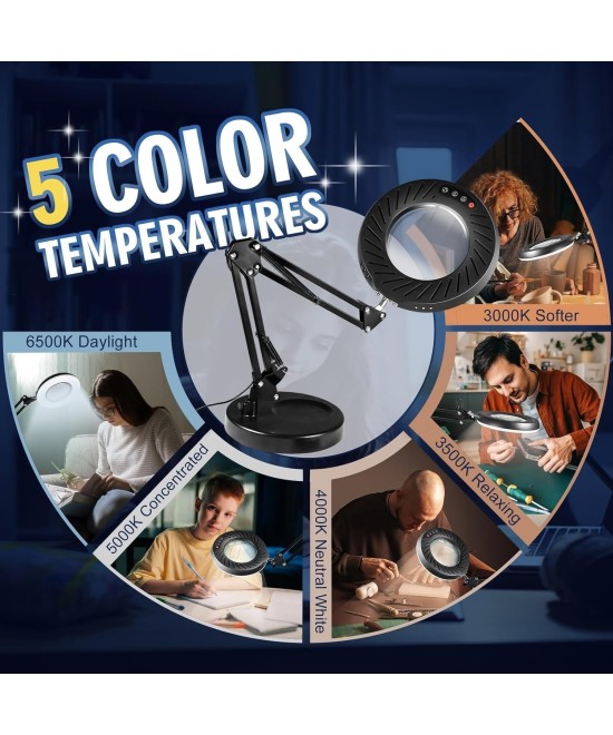 Lupa de Mesa 12X 12WToolastra