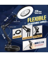 Lupa de Mesa 12X 12WToolastra