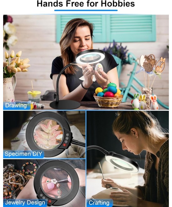 Lupa de mesa 10X 12W