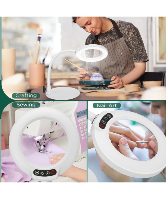 Lupa de mesa 10X 12W