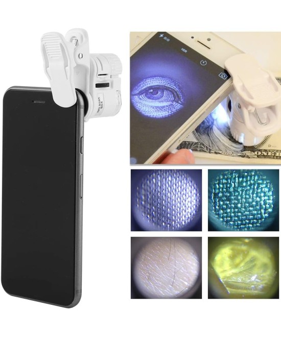 Mini microscopio para telefono 60x