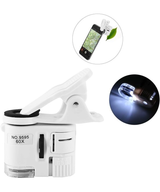 Mini microscopio para telefono 60x