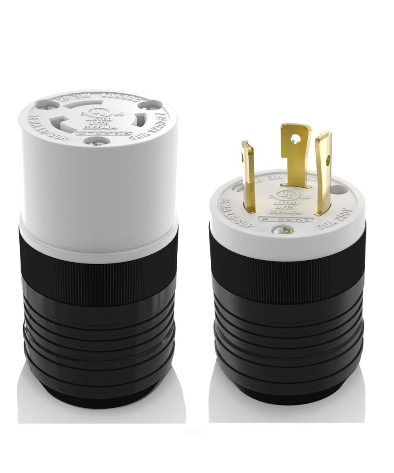 Enchufe y Conector de Bloqueo 2 Polos 30A 350V ELEGRP