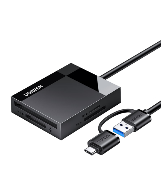 Lector de Memorias CF/MS/TF/SD 4 en 1 USB 3.0 / USB-C ugreen