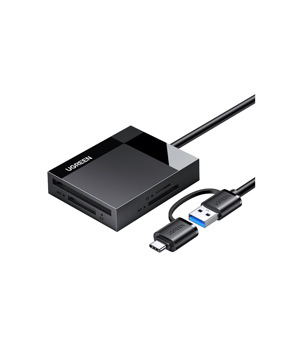 Lector de Memorias CF/MS/TF/SD 4 en 1 USB 3.0 / USB-C ugreen