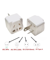Adaptador de enchufe electrico europeo / asiatico / americano a australiano / asiatico