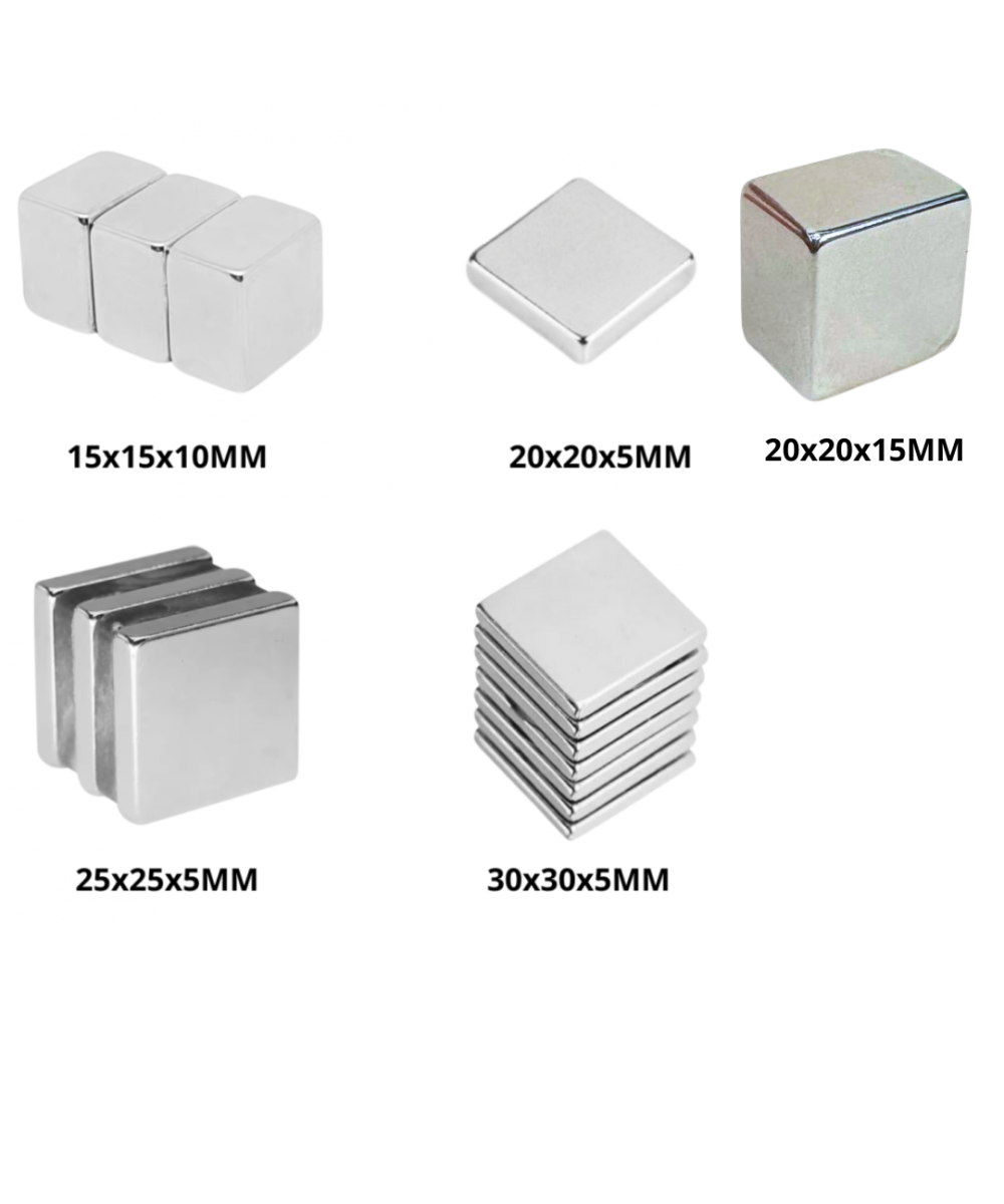 Imanes de Neodimio cuadrados