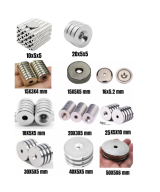 Imanes de Neodimio circulares con Agujeros