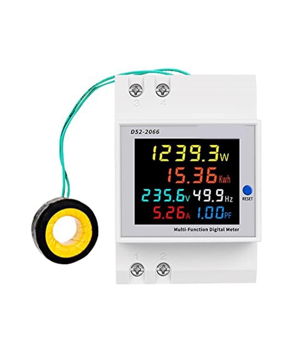 Monitor de Voltaje y Corriente Multifuncion para riel din AC40-300V 100A D52-2066
