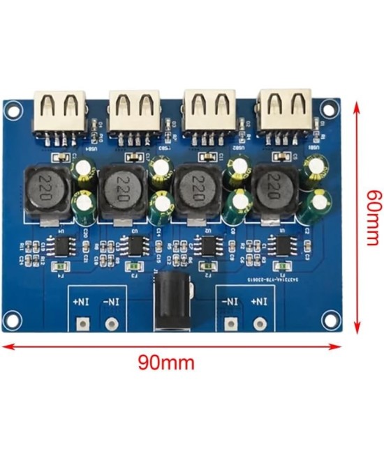 Modulo de carga IP6505 de 4 USB para cargador USB QC2.0 QC3.0 FCP AFCSPS