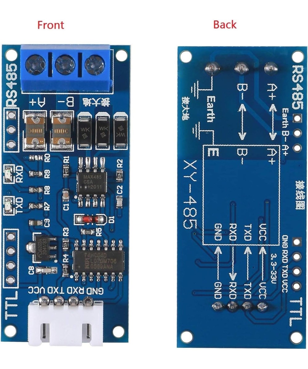 Modulo convertidor serial TTL a RS485 con terminales