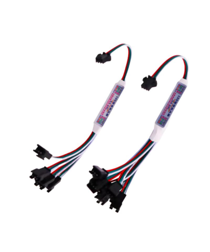 Amplificador y separador de tira LED RGB de 1 a 4 / 8 salidas 3 pines 5-24V para WS2811 WS2812B SK6812