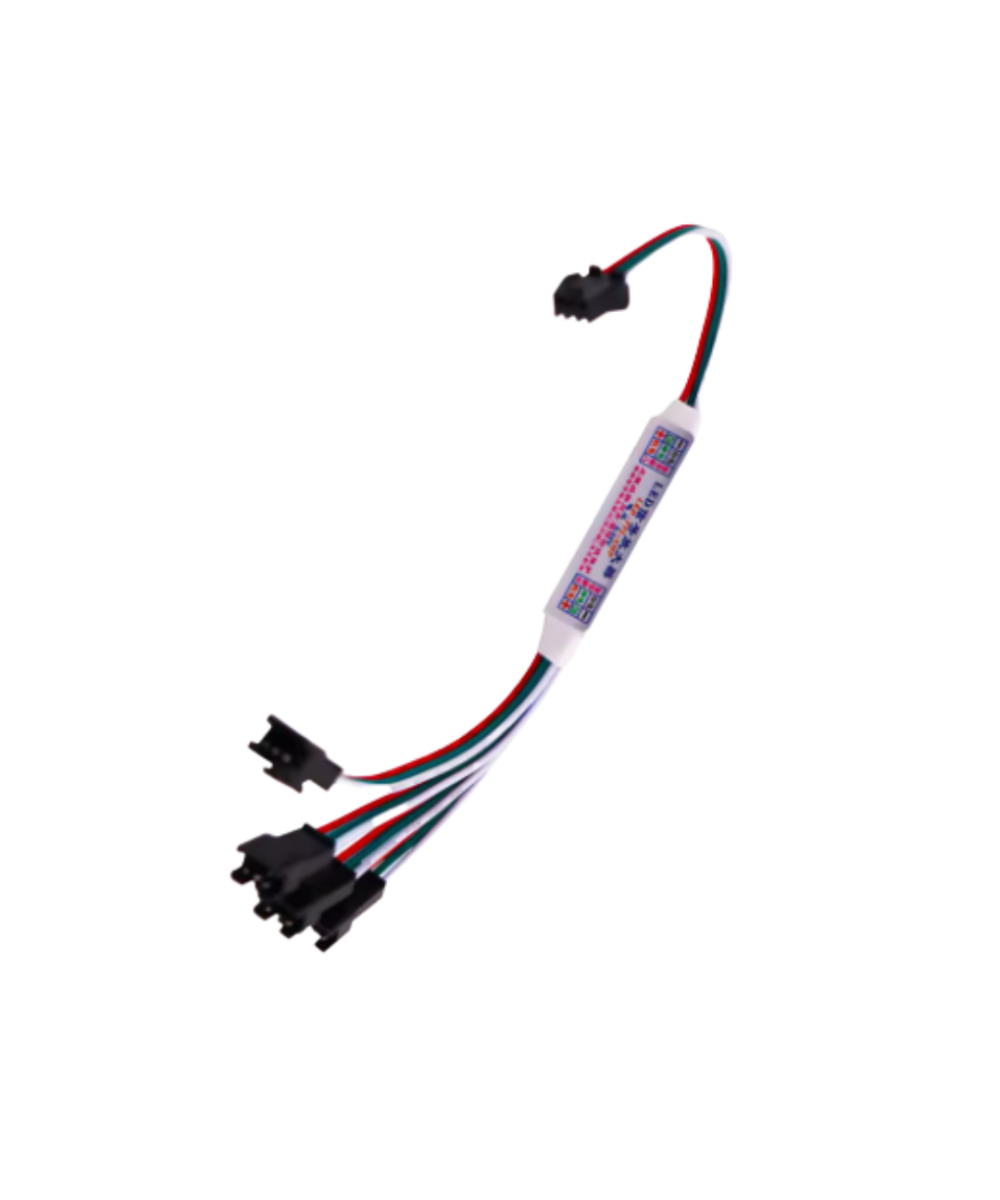 Amplificador y separador de tira LED RGB de 1 a 4 / 8 salidas 3 pines 5-24V para WS2811 WS2812B SK6812