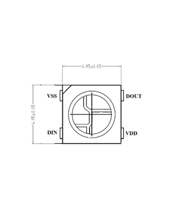 Chip Led 5V 4Pin 5050RGB WS2812B