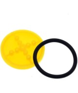 Polea de plastico con agujeros y hule