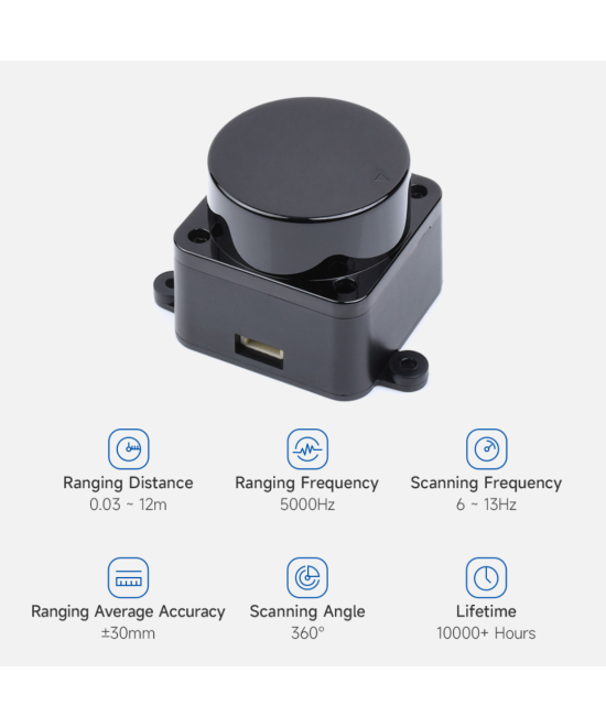 Sensor de medicion laser D500 LIDAR KIT