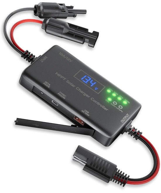 Cargador de bateria MPPT Solar  agm acido lifePO4