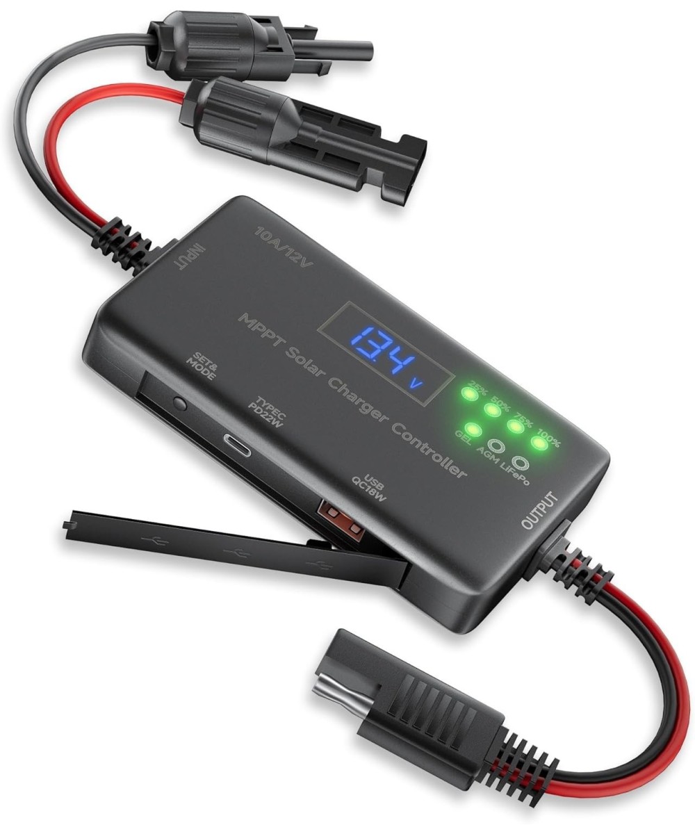 Cargador de bateria MPPT Solar  agm acido lifePO4