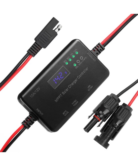 Cargador de bateria MPPT Solar  agm acido lifePO4