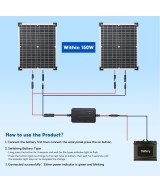 Cargador de bateria MPPT Solar  agm acido lifePO4