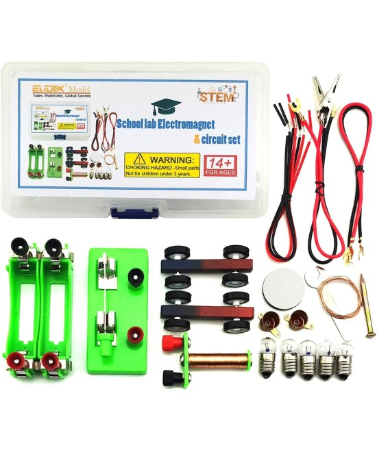 Kit de experimento de electricidad y magnetismo para niños, estudiantes, laboratorios de física escolar
