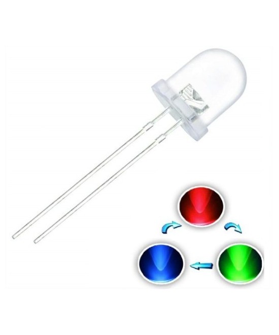 Diodo led RGB 10 mm de transicion rapida (5U)
