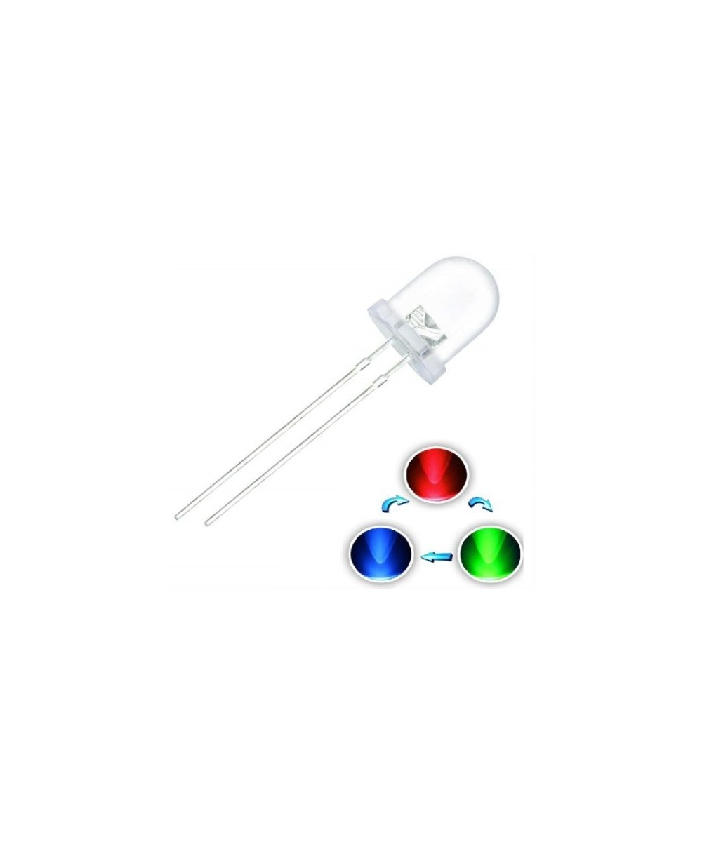 Diodo led RGB 10 mm de transicion rapida (5U)