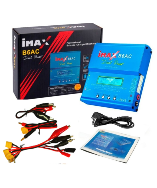 Cargador de batería tipo LiPo IMAX B6 AC 80W 6A 5000mAh
