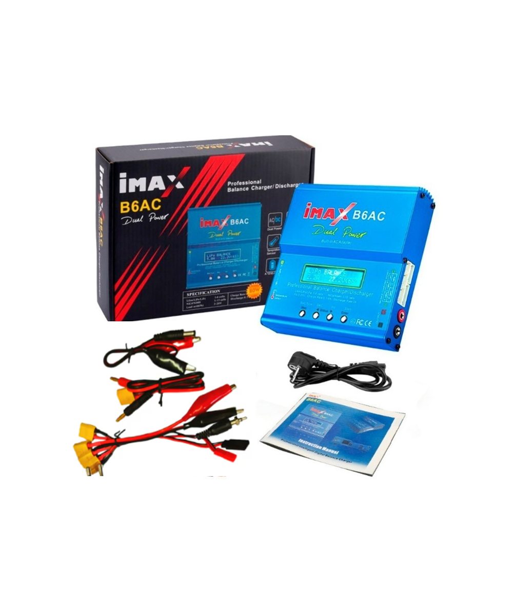 Cargador de batería tipo LiPo IMAX B6 AC 80W 6A 5000mAh