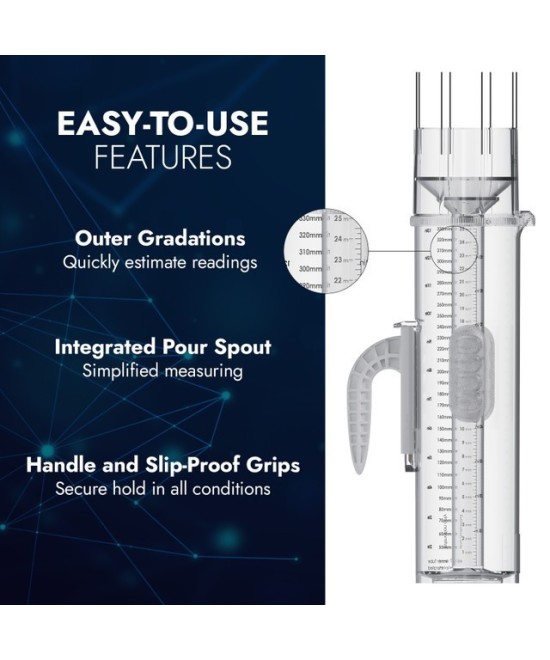 Pluviometro manual de precision con escala metrica TROPO