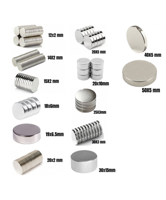 Imanes de Neodimio Circulares