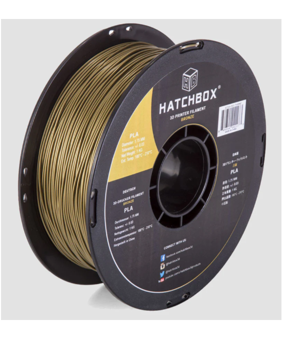 Filamento PLA Hatchbox 1.75mm 2.2 lb