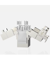 Conector hembra de red metalico blindado RJ45 CAT6A / cat 7