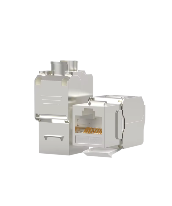 Conector hembra de red metalico blindado RJ45 CAT6A / cat 7