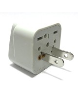 Adaptador de enchufe electrico europeo / asiatico a americano