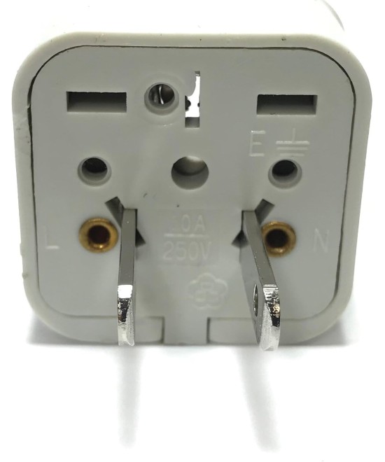 Adaptador de enchufe electrico europeo / asiatico a americano