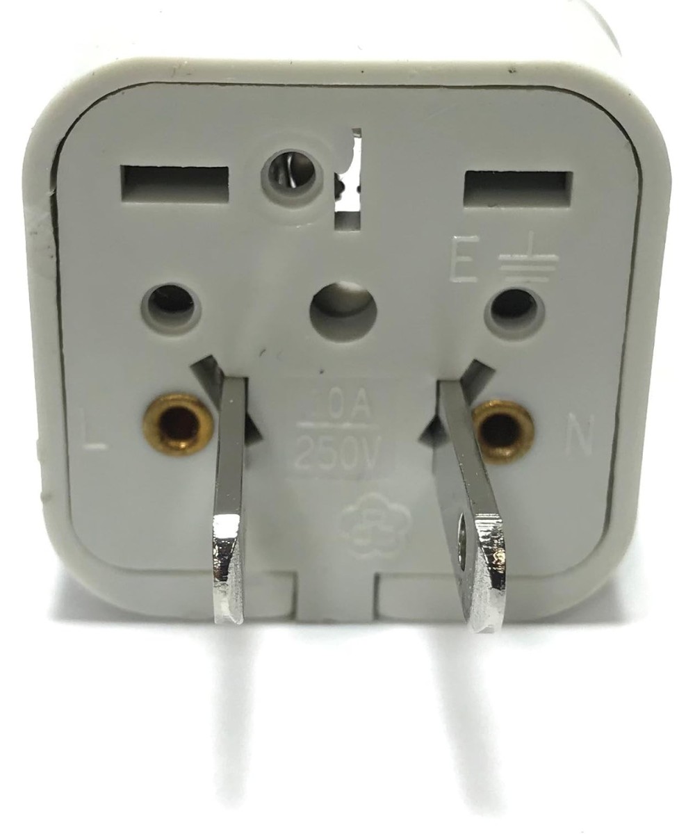 Adaptador de enchufe electrico europeo / asiatico a americano