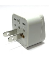 Adaptador de enchufe electrico europeo / asiatico a americano