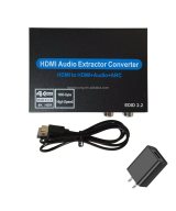 Separador de audio y video de HDMI a RCA/ HDMI/ Óptico