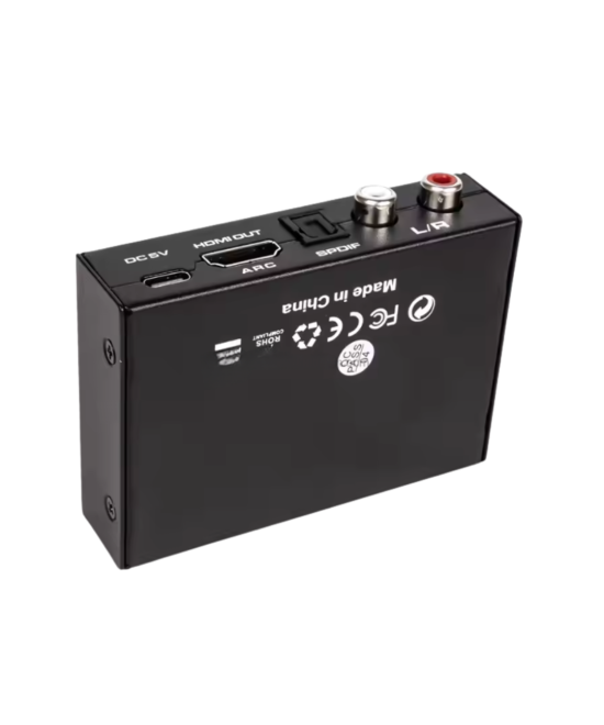 Separador de audio y video de HDMI a RCA/ HDMI/ Óptico