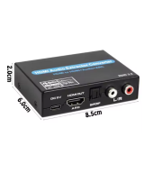 Separador de audio y video de HDMI a RCA/ HDMI/ Óptico