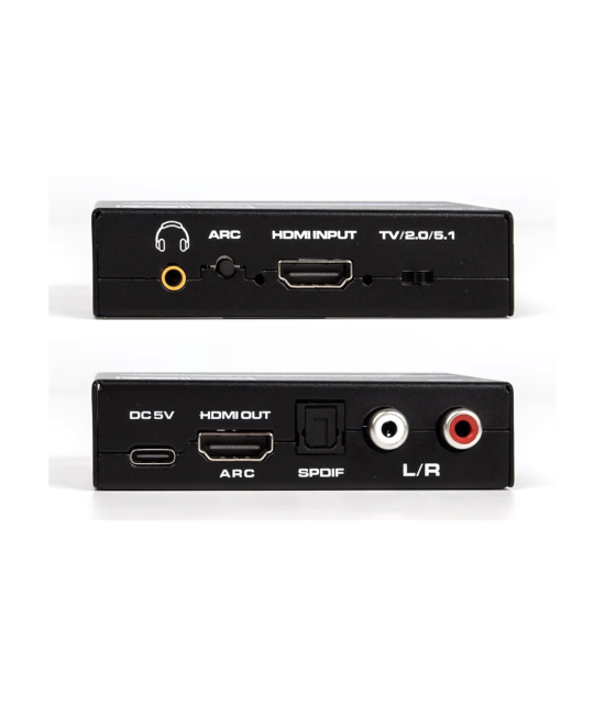 Separador de audio y video de HDMI a RCA/ HDMI/ Óptico