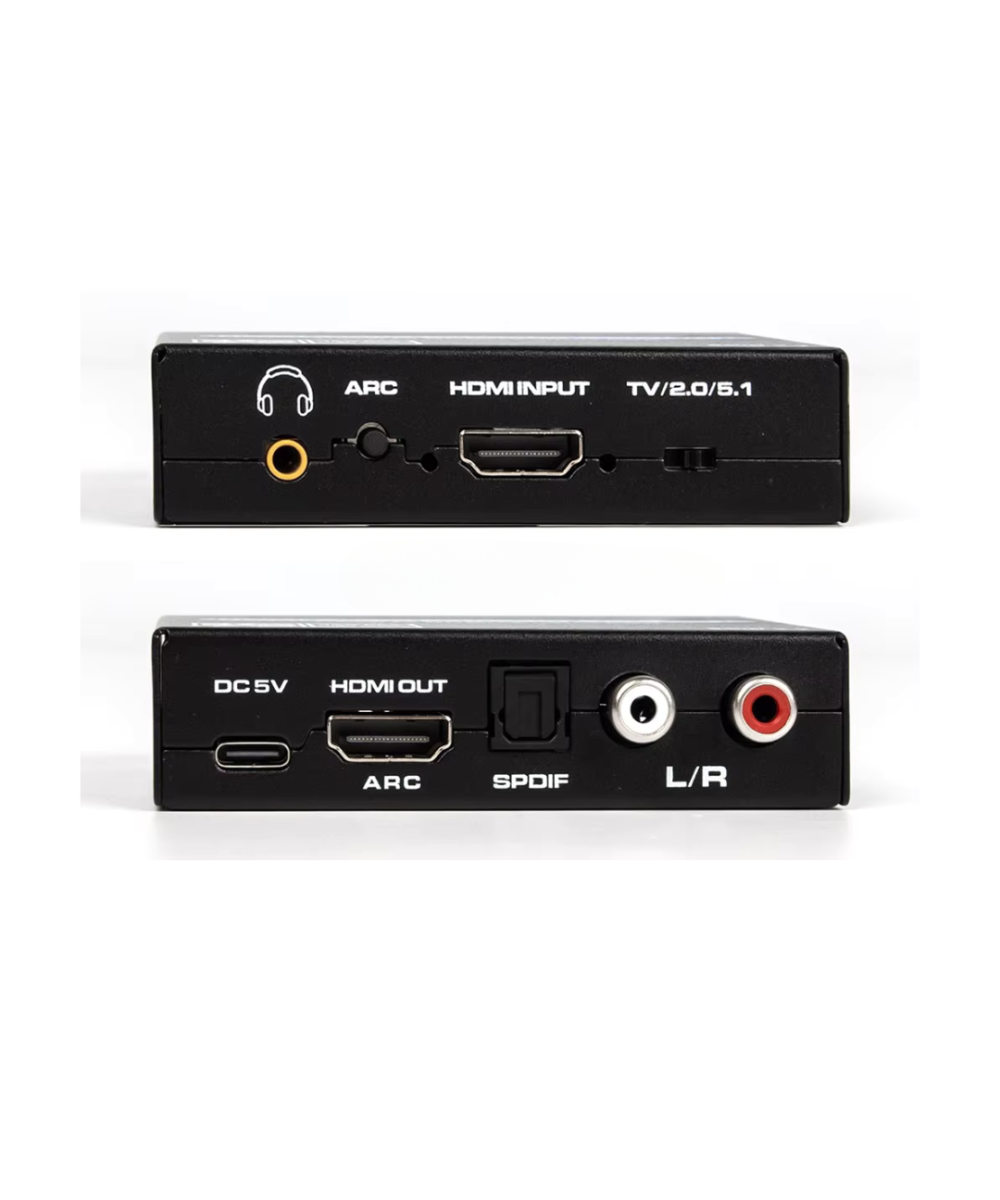 Separador de audio y video de HDMI a RCA/ HDMI/ Óptico