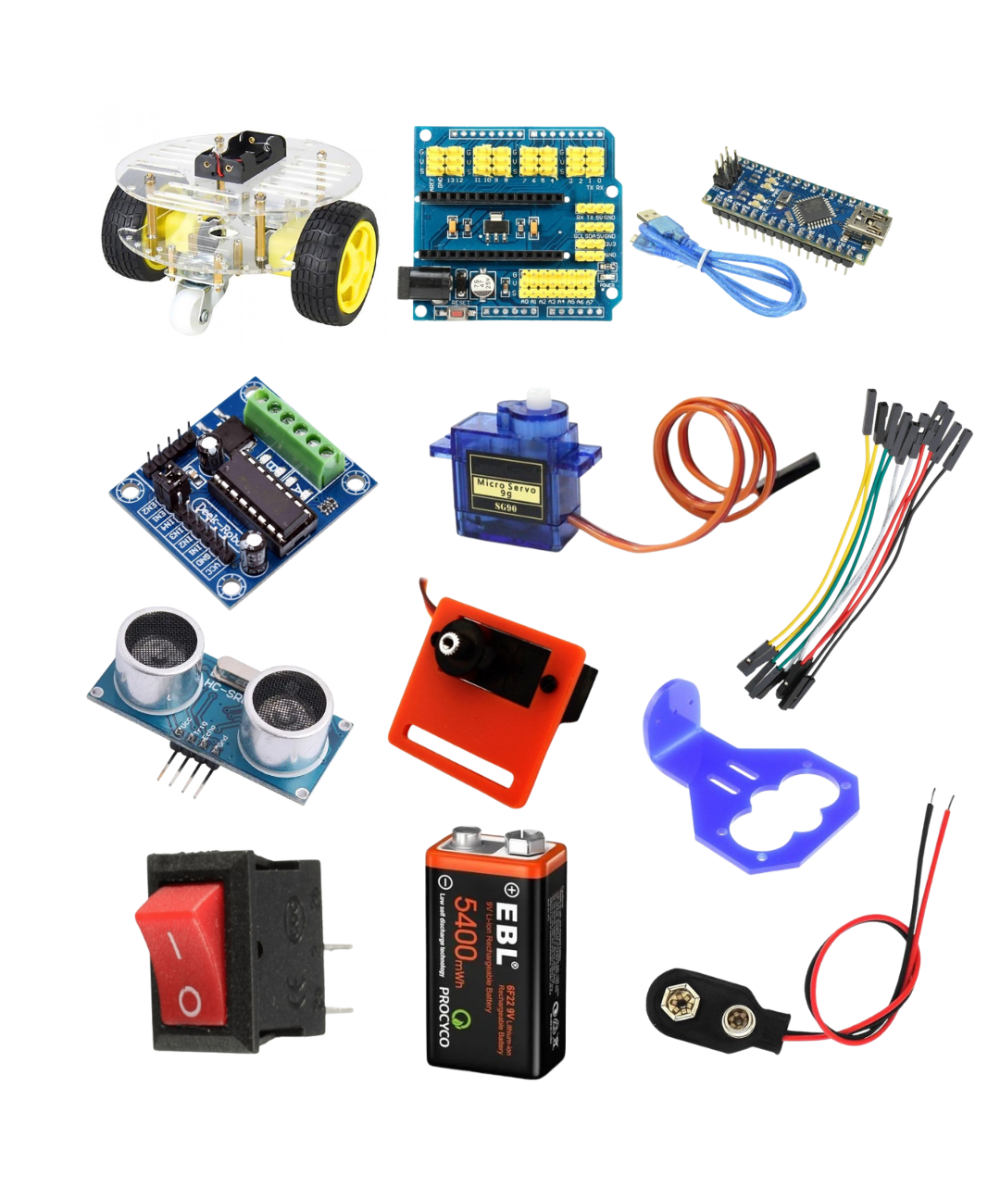 Carrito Redondo Evasor de Obstaculos