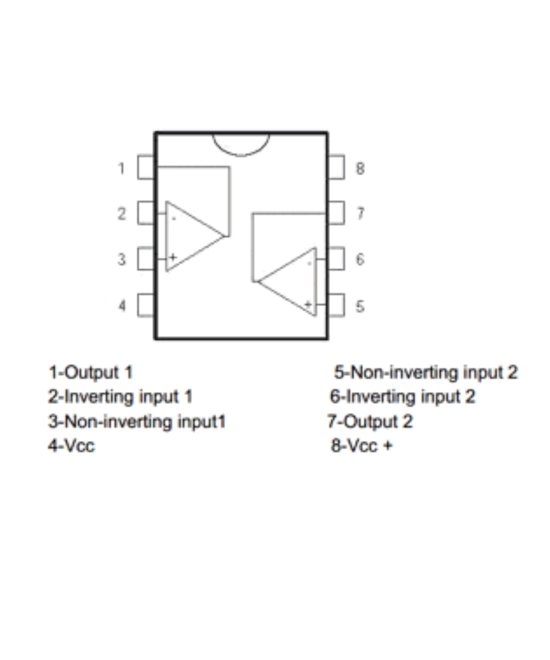Amplificador Operacional JRC4580D (DIP) SMD