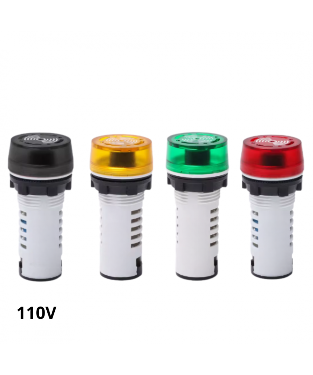 Buzzer Luz piloto intermitente 110V