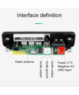 Modulo de radio bluetooth + control  5v