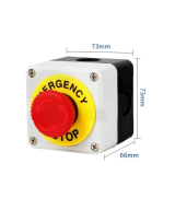 Boton de emergencia tipo hongo